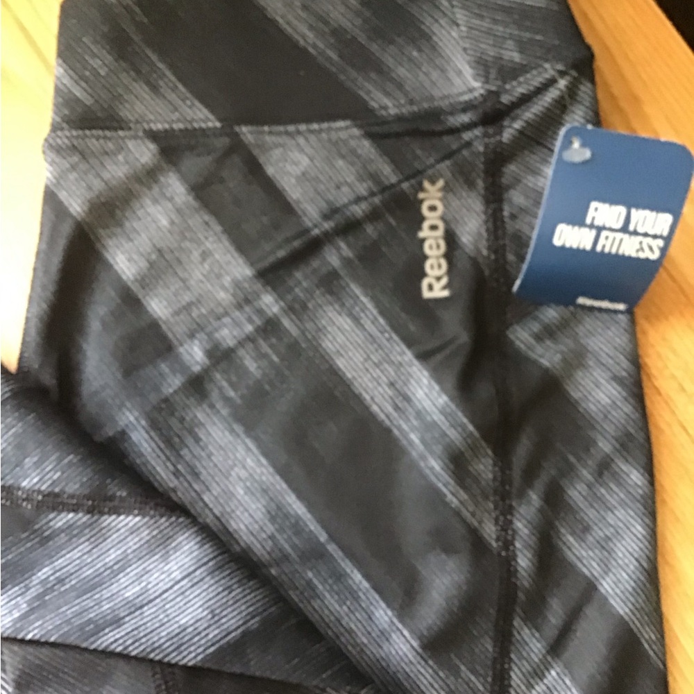 Reebok Black Patterned Leggings